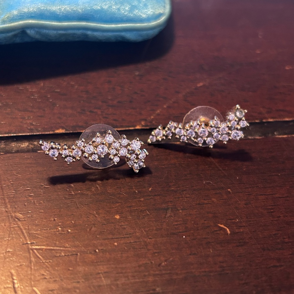 Kendra Scott Silver Crystal Earrings